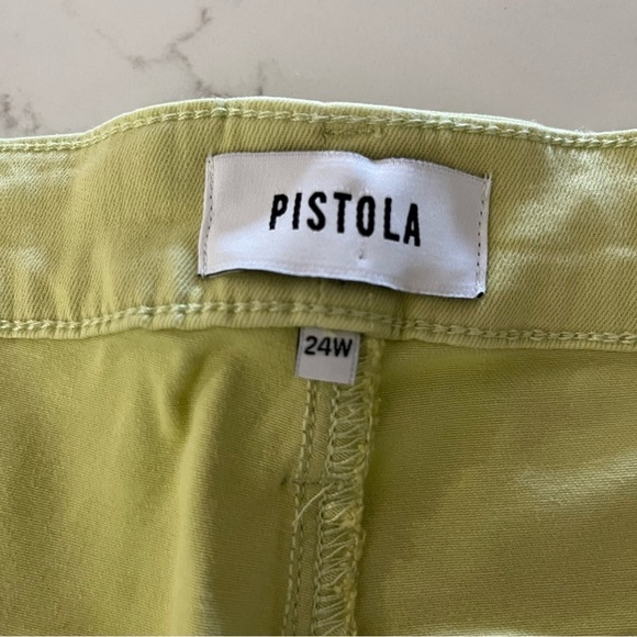 NWT Pistola Stretch Zipper Jeans Shorts in Limeade 24W - Picture 8 of 13